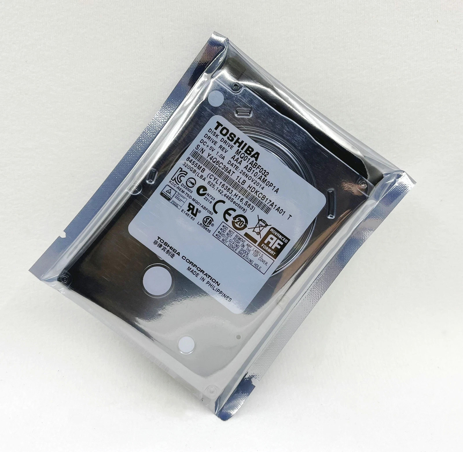 Toshiba 320GB MQ01ABF032 5400RPM SATA 2.5″ Laptop HDD Hard Disk Drive FR