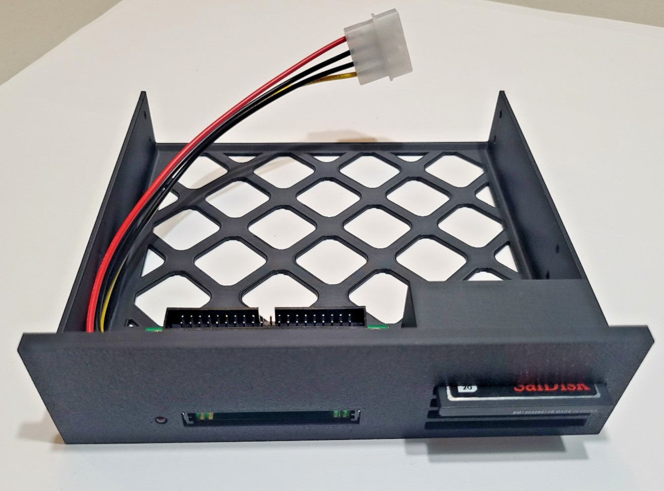 5.25″ bay CF Compact Flash to IDE adapter with storage slots