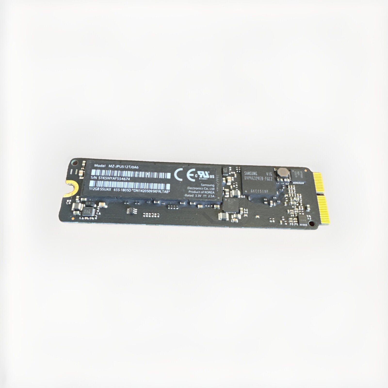 Apple Samsung 512GB Solid State Drive MZ-JPU512T/0A6 655-1805D USA