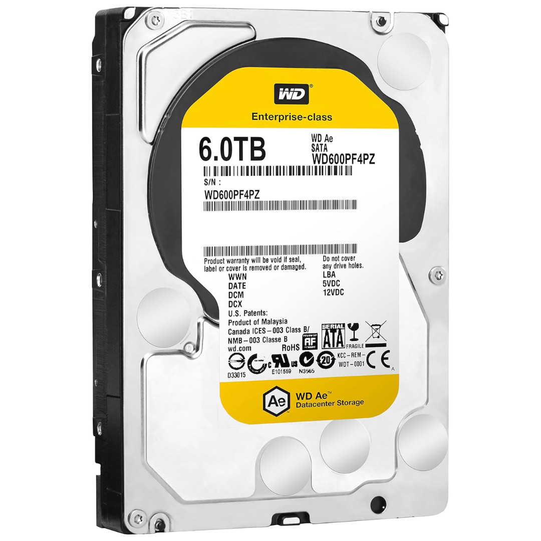 WD Ae 6TB Datacenter Archive HDD 5760RPM SATA 6Gb/s 64MB Cache 3.5″ WD6001F4PZ