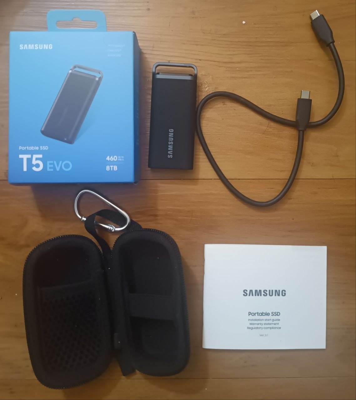 Samsung T5 EVO 8TB External SSD with protective case , very good condition