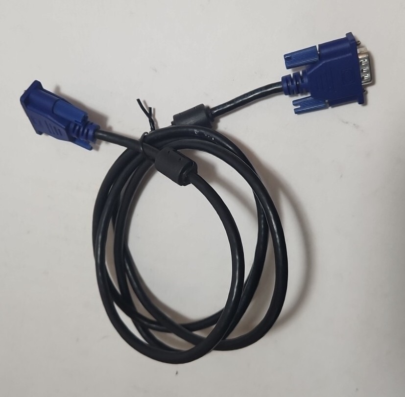 5FT 15 PIN BLUE SVGA VGA ADAPTER Monitor M/M Male To Male Cable CORD FOR PC TV