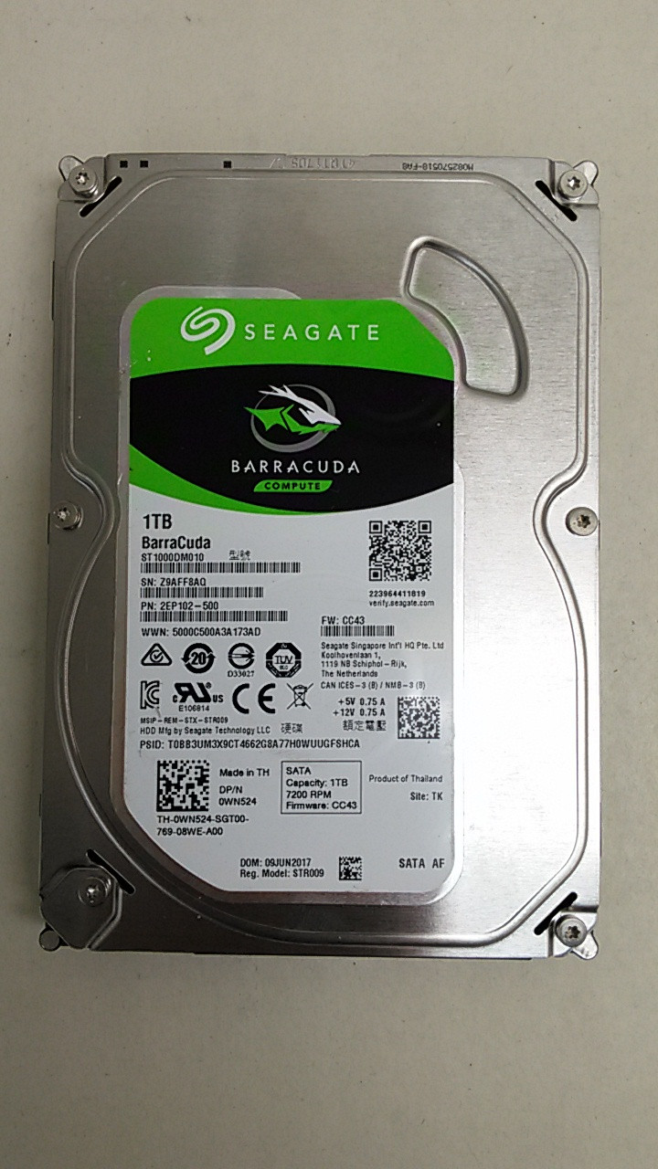 Seagate ST1000DM010 Barracuda 1 TB 3.5″ SATA III Desktop Hard Drive