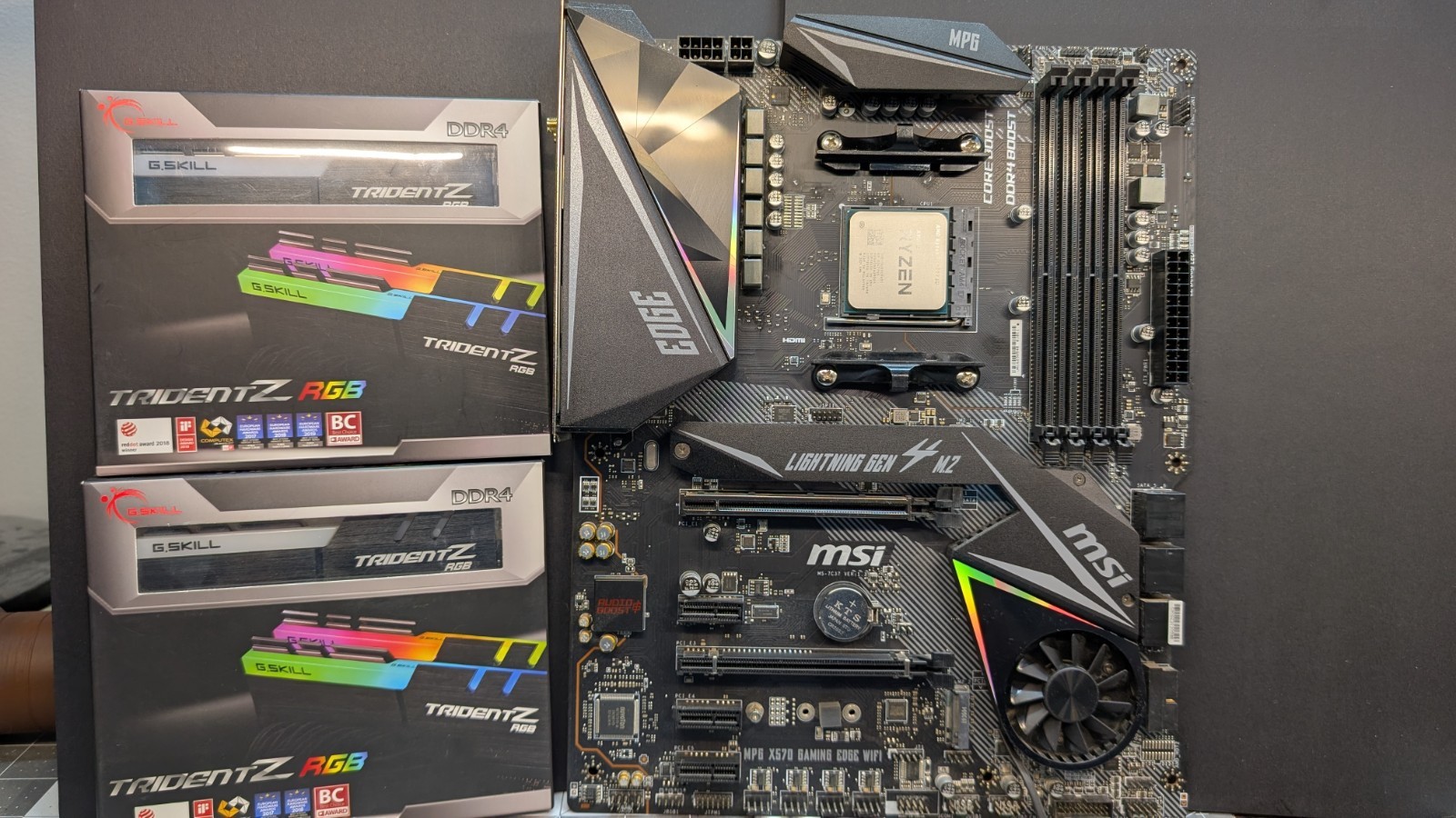 ​AMD Ryzen 7 5800X3D + MSI X570 Motherboard + 64GB G.Skill Trident Z RGB Bundle