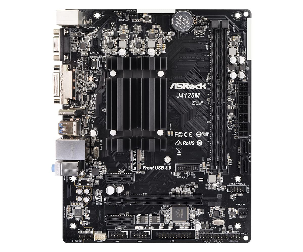 J4125M Intel® Quad-Core Processor J4125 (Up to 2.7 GHz) Motherboard