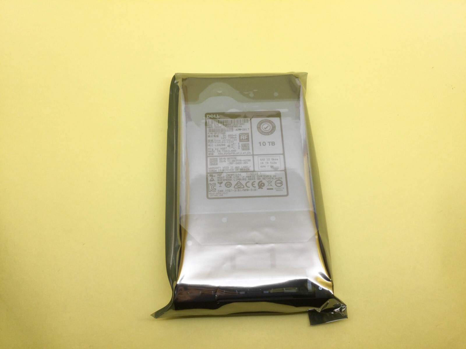 07FPR Dell 10TB 7.2K RPM SAS 12Gb/s 3.5″ 512e HDD 007FPR HUH721010AL5200