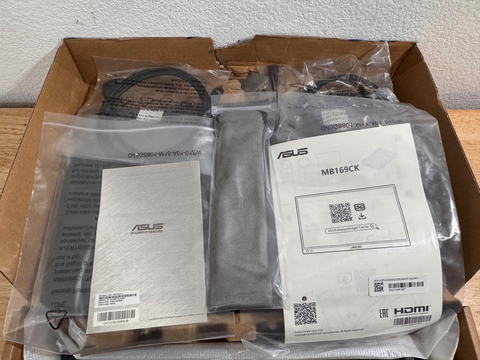 *Read* Asus ZenScreen MB169CK 16″ Full HD LED Monitor 16:9 *NEW -See Box*