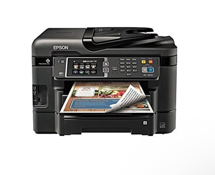 Epson WorkForce WF-3640 All-in-One Wireless Color Printer/Copier/Scanner/Fax