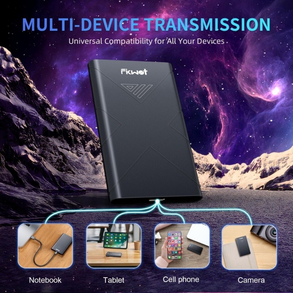 Fikwot FP80 External SSD 2050MB/s USB3.2 Type C Portable Solid State Drive Disk
