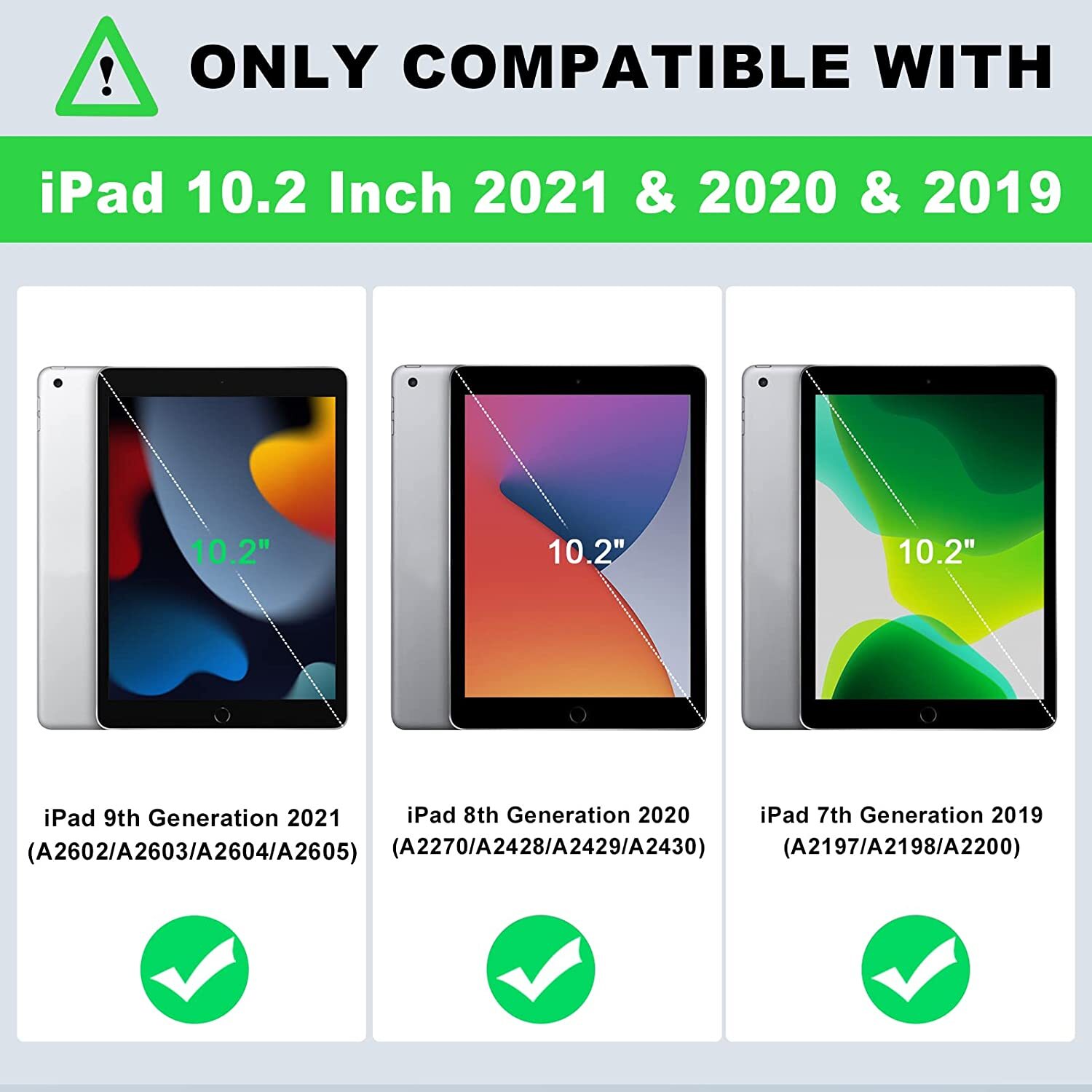 Case For Apple iPad 9th Generation 10.2″ Heavy Duty Cover+Screen Protector+Pen
