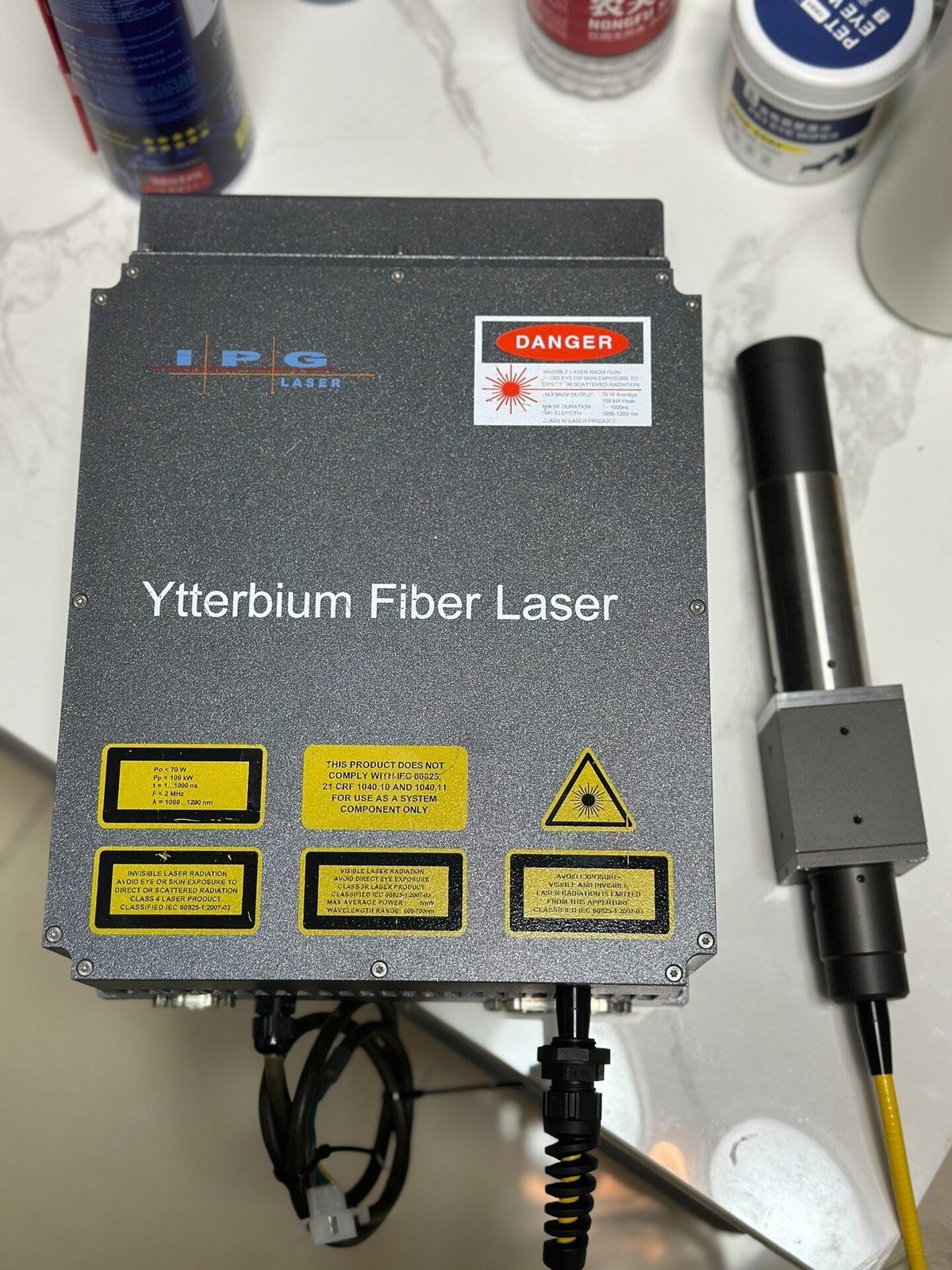 IPG YLP-0.5-80-20-10 nanosecond pulsed fiber laser power 80W wavelength 1060nm