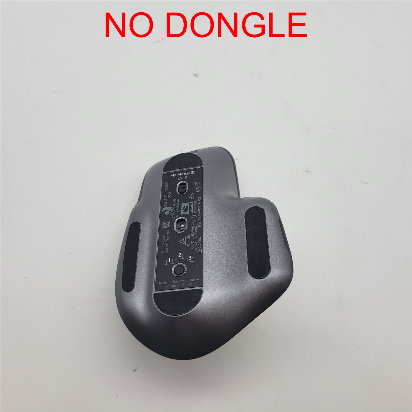 Logitech MX Master 3S Wireless Mouse Standard Edition *NO DONGLE*