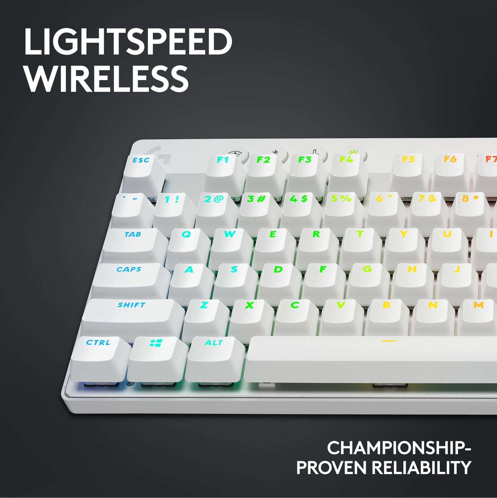 Logitech G PRO X TKL LIGHTSPEED Wireless Gaming Keyboard – White