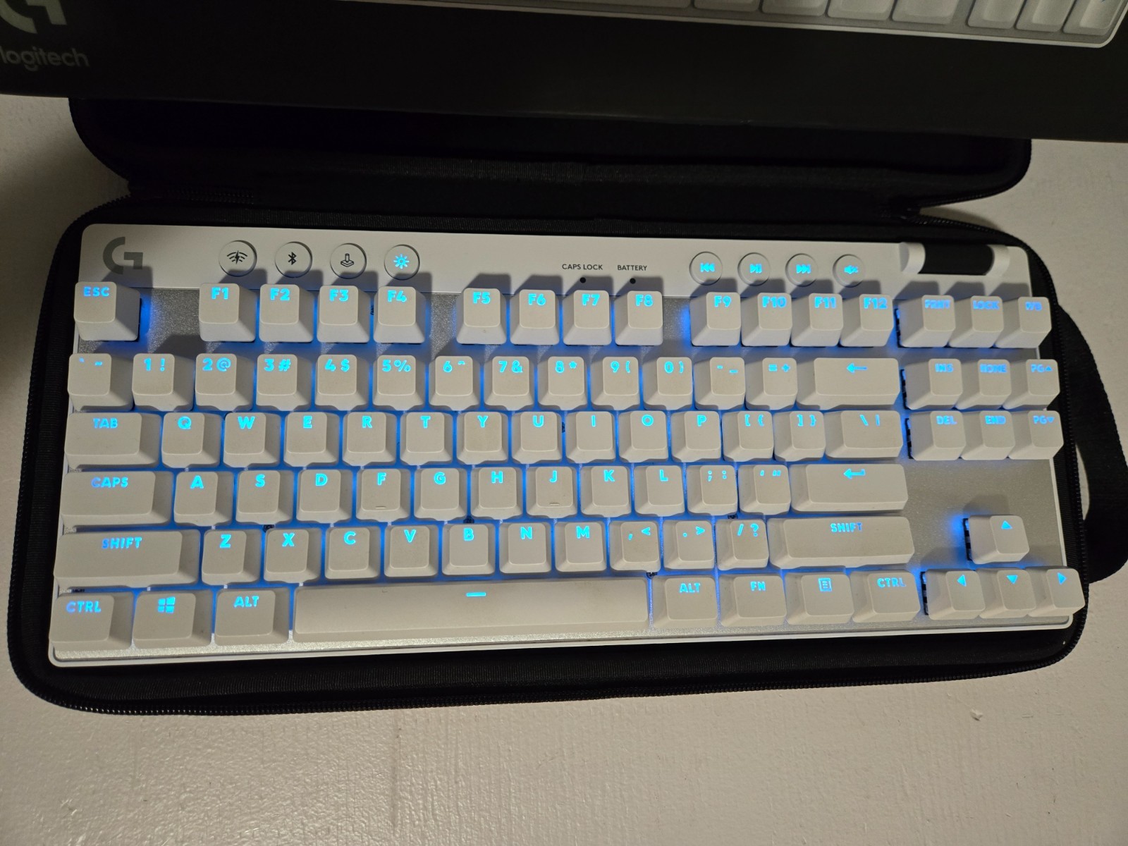 Logitech G PRO X TKL LIGHTSPEED Gaming Keyboard – White (GX Brown Tactile)