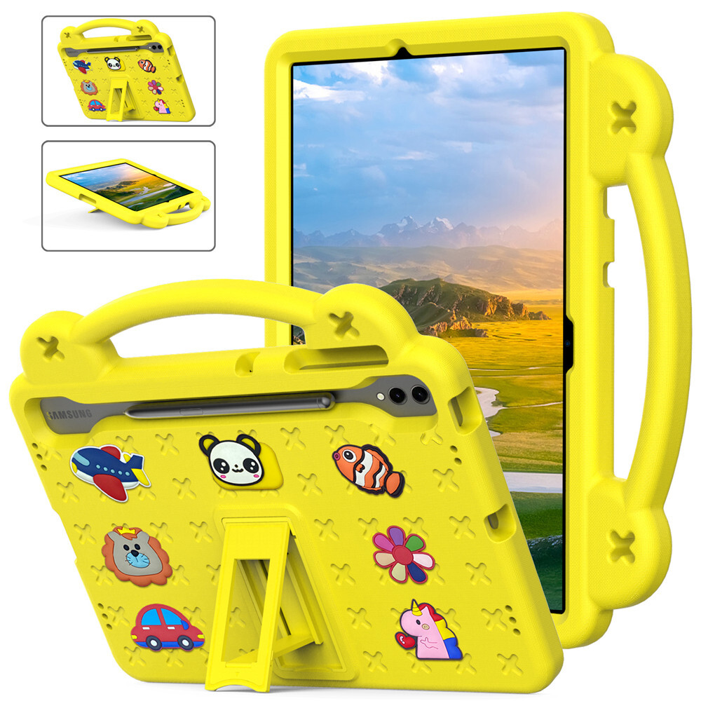 For Samsung Galaxy Tab S7 S8 Plus S9 FE S10Tablet Kids EVA Case Cover w/ Strap