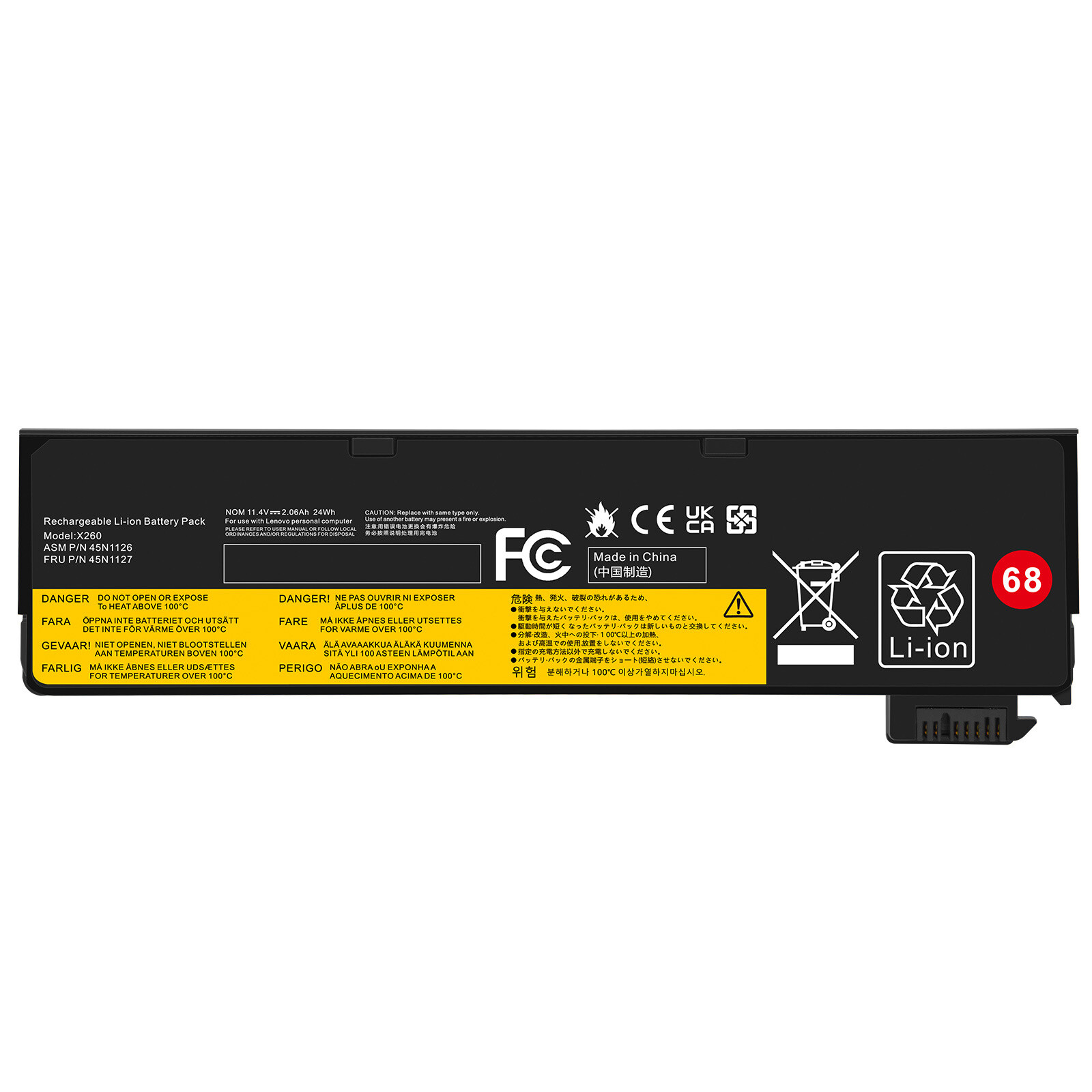 LOT OF 68+ Battery X240 X260 For Lenovo Thinkpad T440 T450 T450S T460 L450 L460