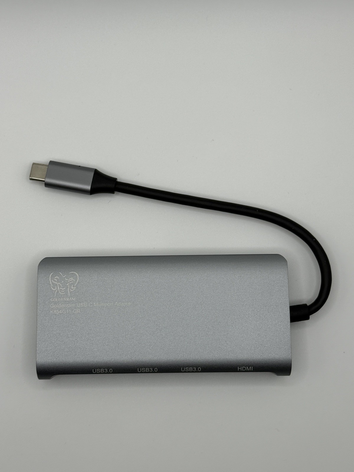 Goldenram USB-C Multiport Adapter USB 3.0 ×3 HDMI Micro SD PD 3.0 RJ45 NEW