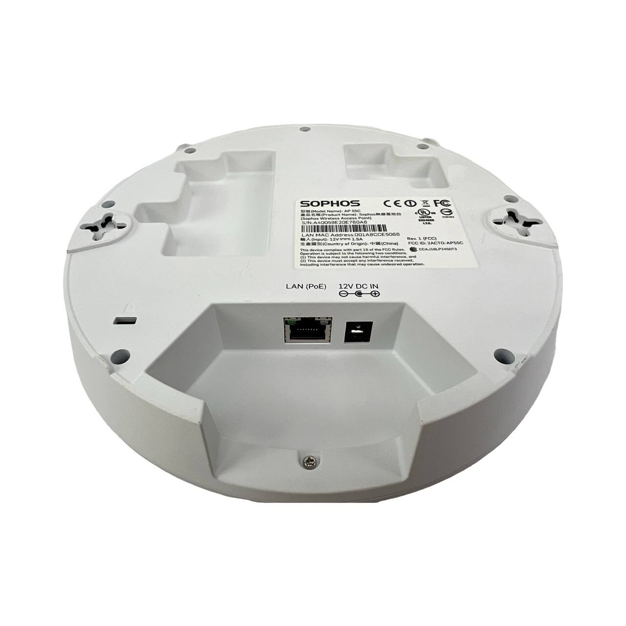 SOPHOS AP 55C Wireless AP Sophos AP 55C 802.11ac Dual Band/Radio AP UK #18A