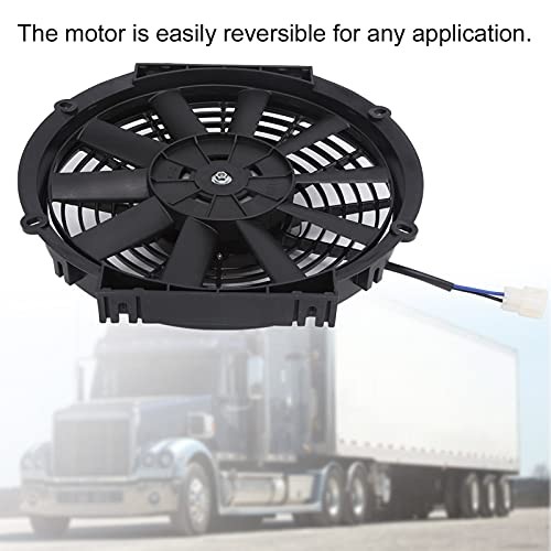 10 Inch Universal Electric Radiator Cooling Fan 24V Slim 80W | High-
