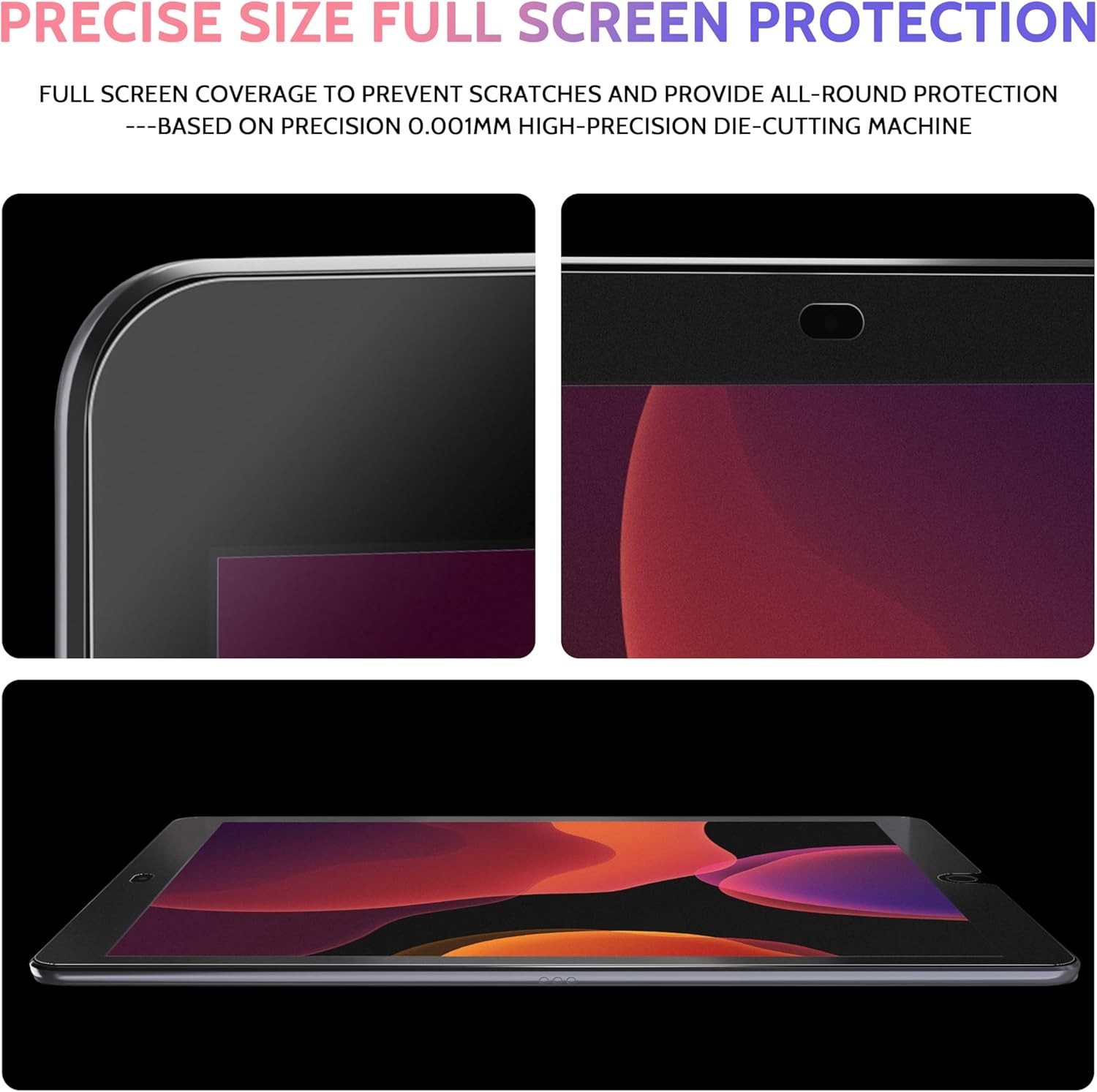 2 Pack Like Paper Screen Protector for iPad 9th/8th/7th 10.2”(iPad 7/8/9th）
