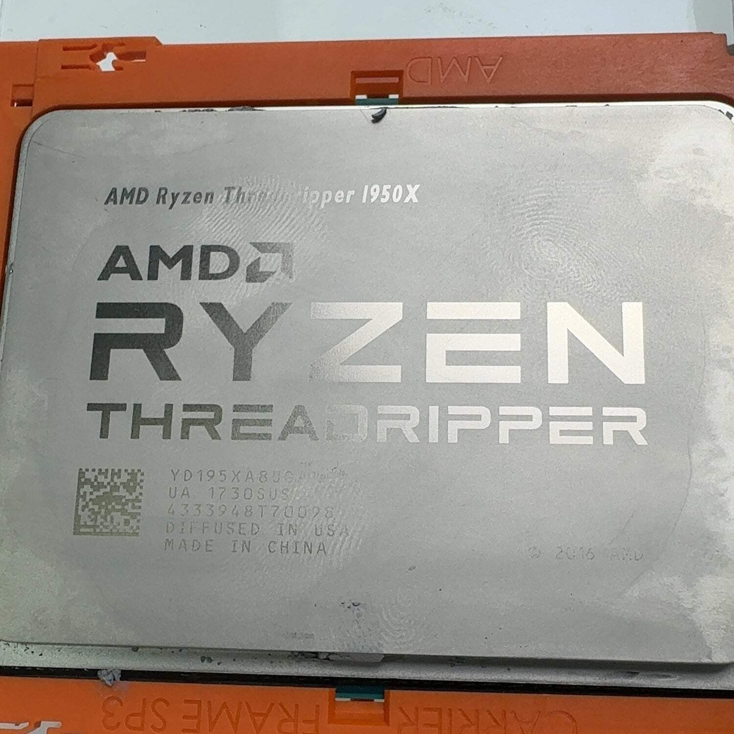 AMD Ryzen Threadripper 1950X 4.00GHz 16 Core 32 Thread SP3r2