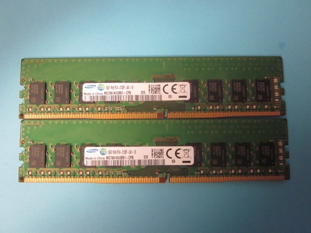 16GB Samsung (8GBX2) 1RX8 PC4-2133P NON EEC M378A1K43BB1-CPB