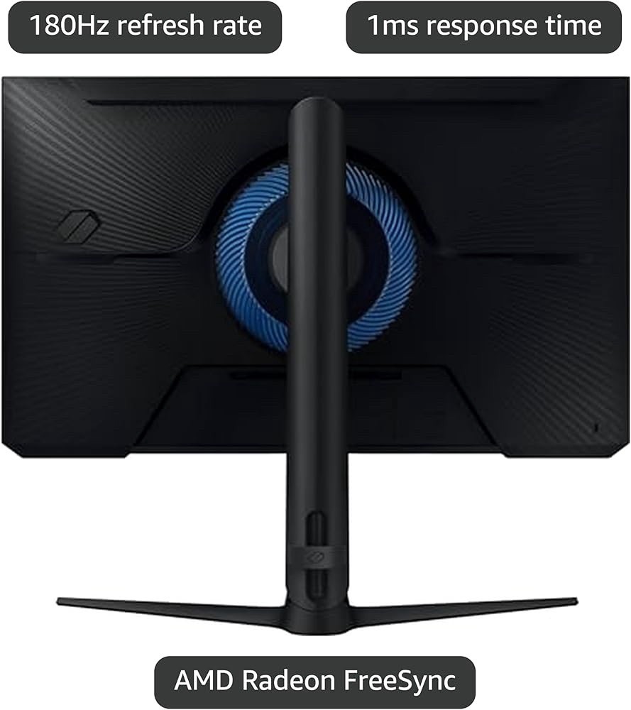 Samsung 32-Inch Odyssey G3 (G30D) FHD Gaming Monitor, 1ms, 180Hz, AMD FreeSync