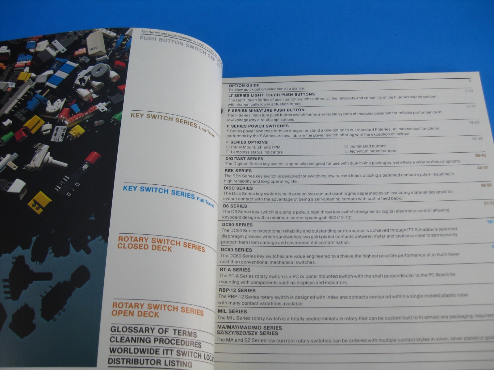 ITT Schadow Full Line Switch Catalog Vintage 1983 Brochure Product Guide