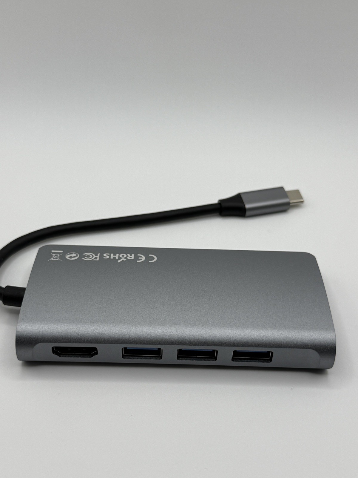 Goldenram USB-C Multiport Adapter USB 3.0 ×3 HDMI Micro SD PD 3.0 RJ45 NEW