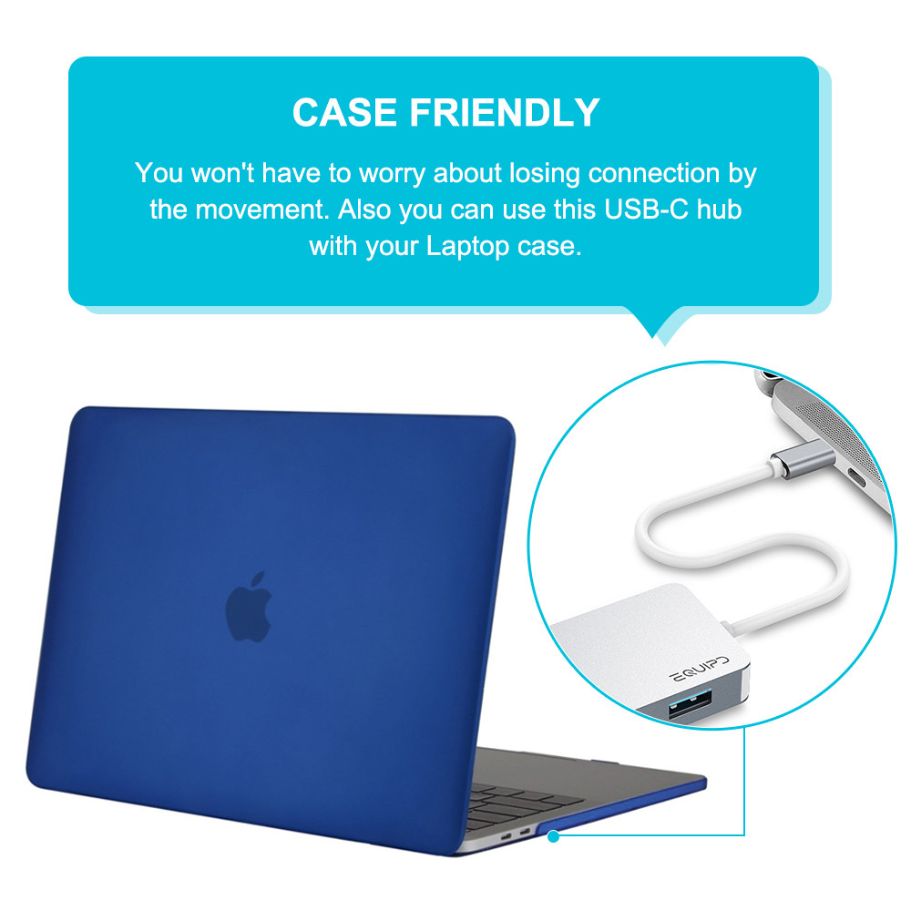 EQUIPD USB C HUB Type-C Adapter 4K HDMI USB 3.0 Charging for Macbook Pro & More