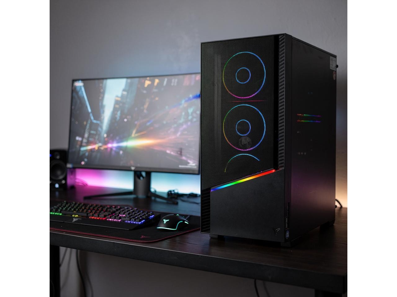 YEYIAN Gaming Desktop PC Elara Intel Core Ultra 7 265F 32GB DDR5 1TB PCIe SSD Ge