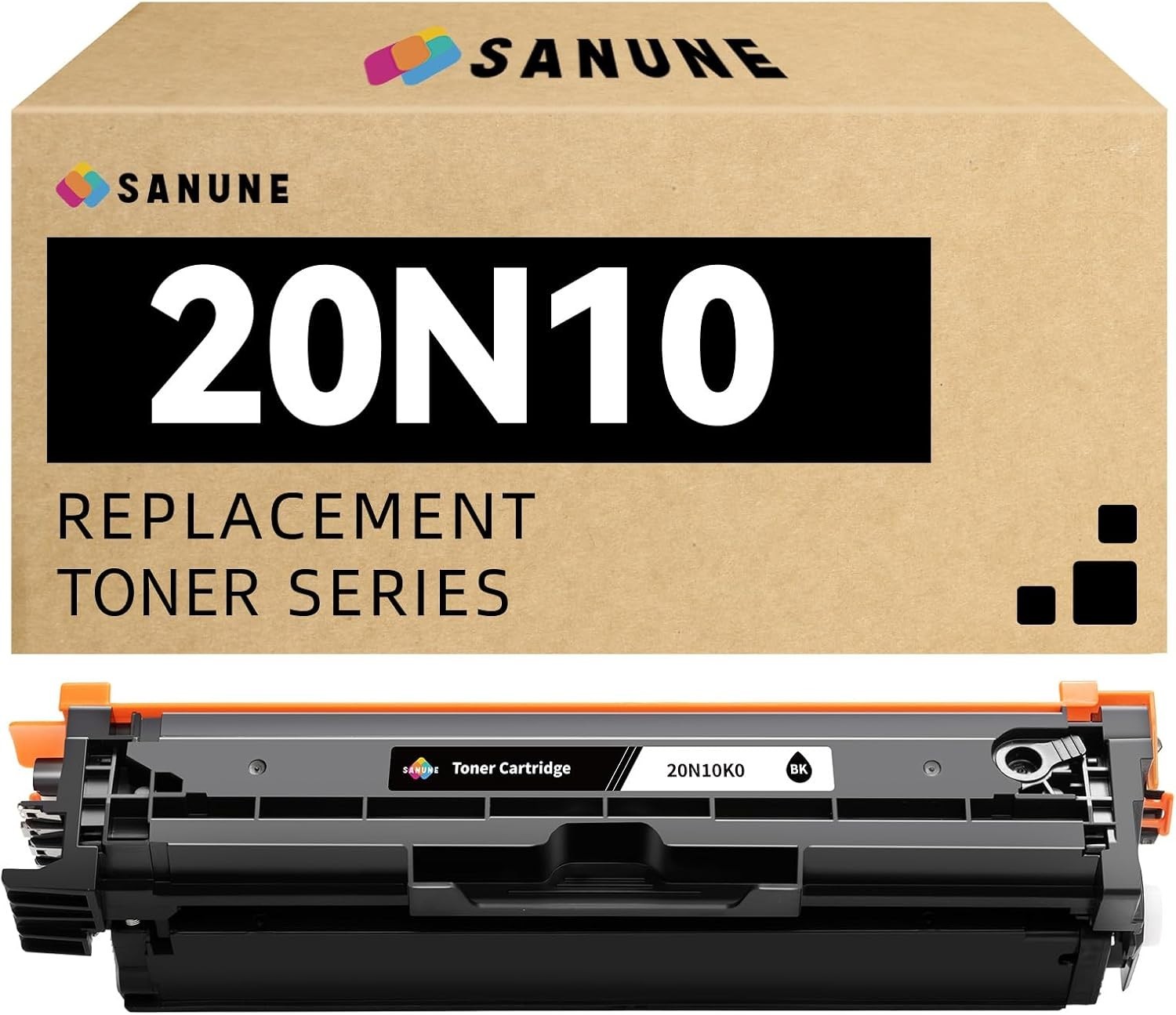 1-Pack Black Toner Cartridge 20N10 Lexmark 20N10K0 CS331dw BN Compatible Chip