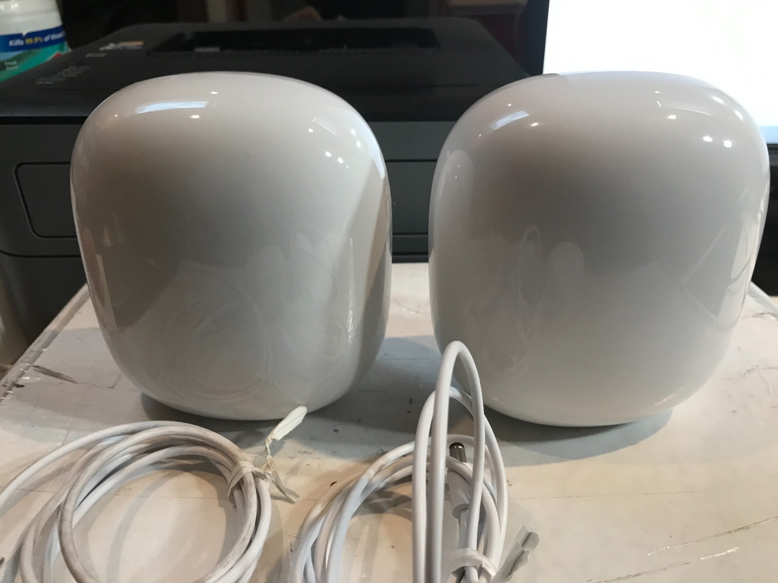 Google Nest Wifi Pro 6e AXE5400 Mesh Router 2-pack – Snow USED #02
