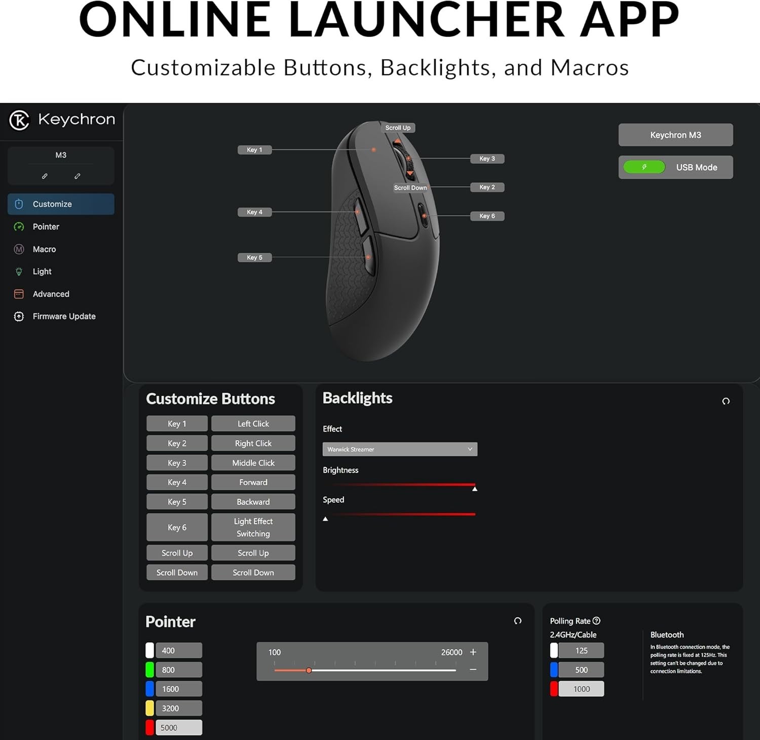 Customizable M3 Wireless Mouse – 70 Hours Battery Life & Lightweight Ergonomics