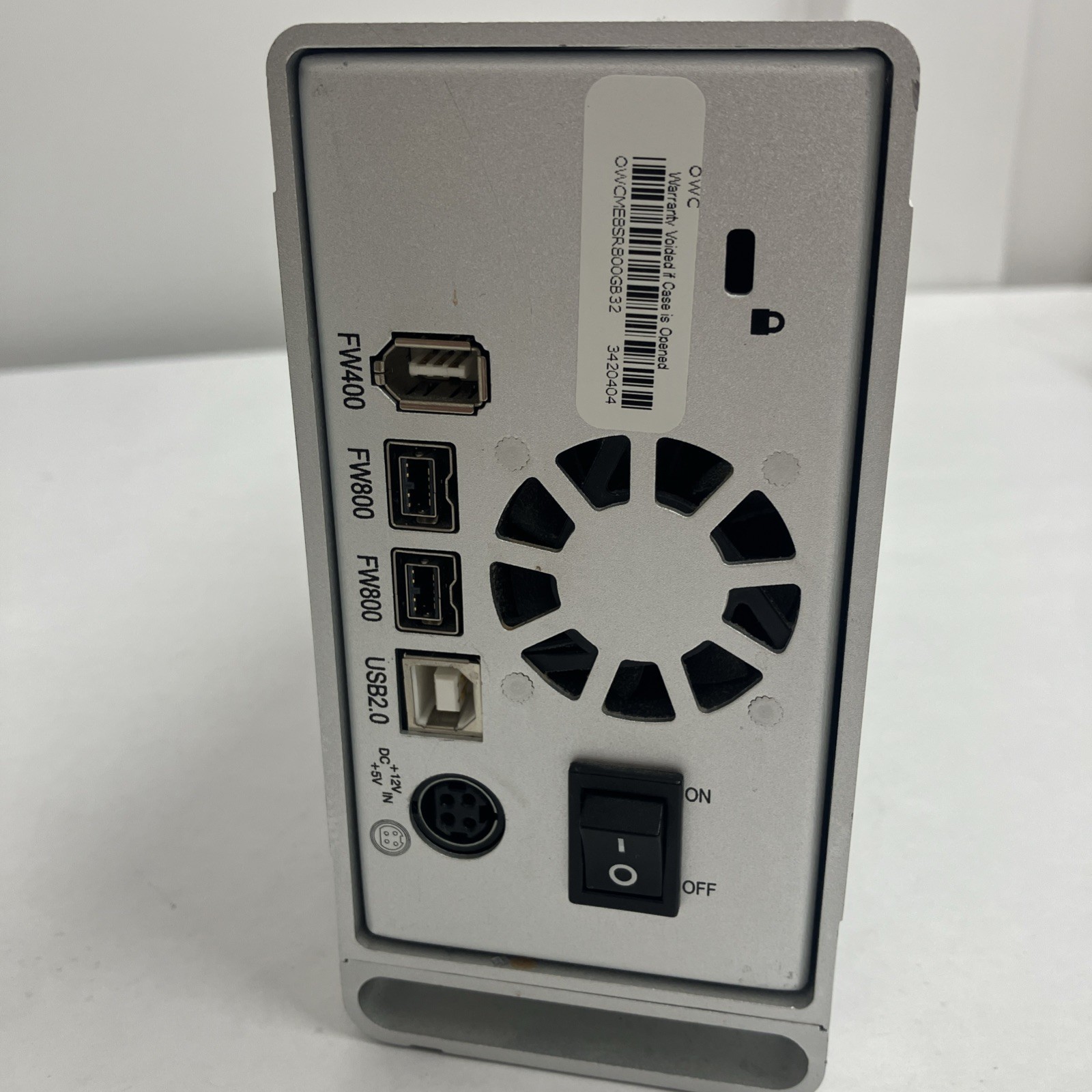 OWC Mercury Elite Pro 2 Bay RAID Enclosure + 2x 400GB Hitachi SATA NO POWER CORD