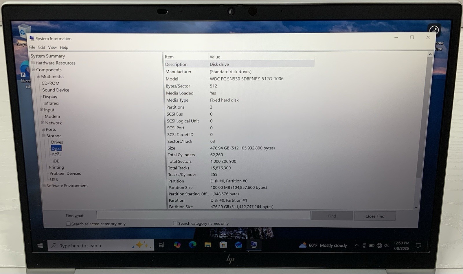 HP EliteBook 840 G7 14″ Intel i5-10310U 16GB DDR4 512GB NVMe | Win10Pro