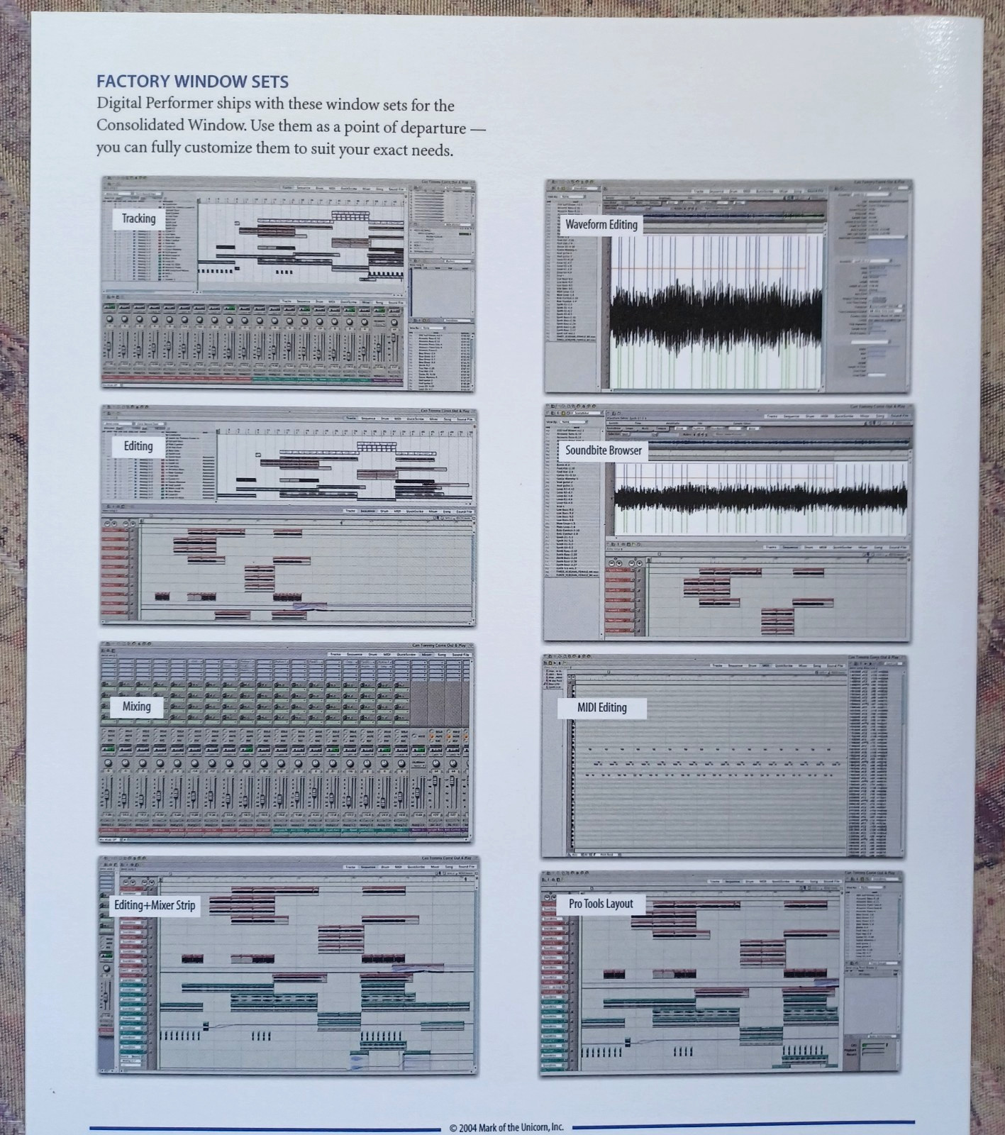 MOTU Digital Performer 4.5 DAW program (Manuals and CD’s in Original Box)