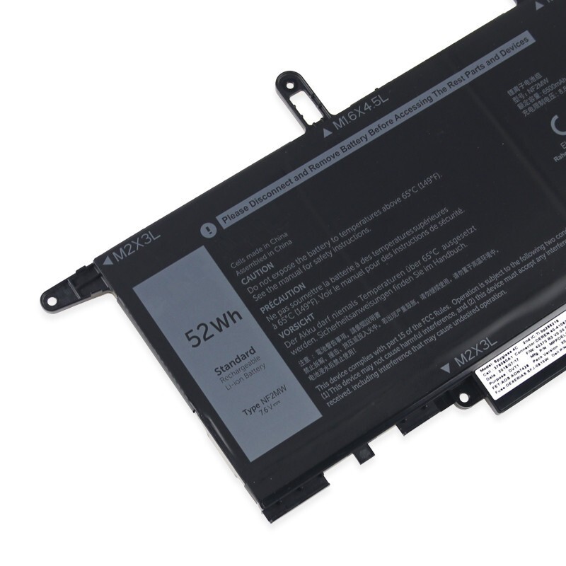 Battery for Latitude 7400 2-in-1 Latitude 9410 2-in-1 Series NF2MW 02K0CK 7.6V