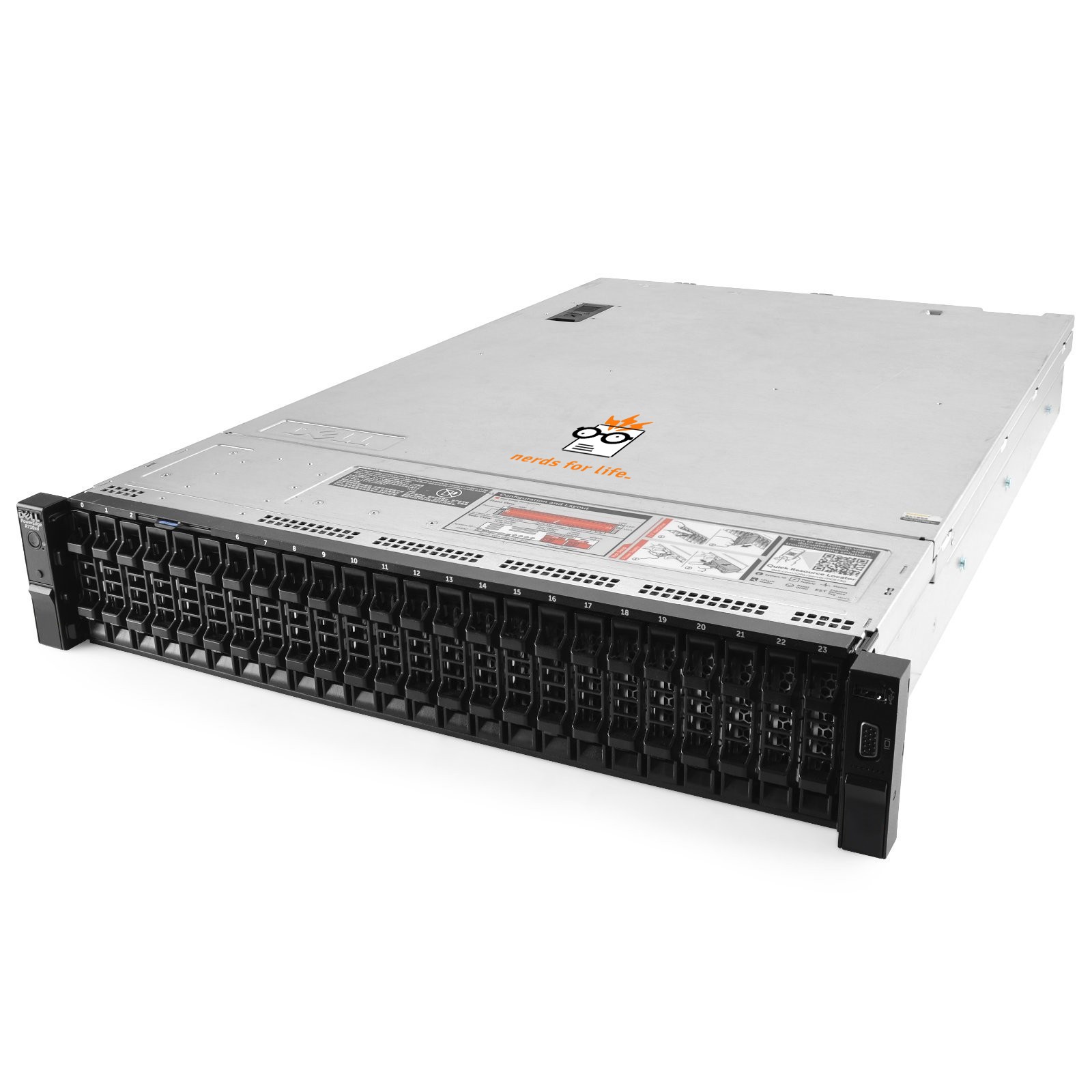 Dell PowerEdge R730xd 24B Server 2.40Ghz 12-Core 96GB RAM + 24x Caddies + Rails