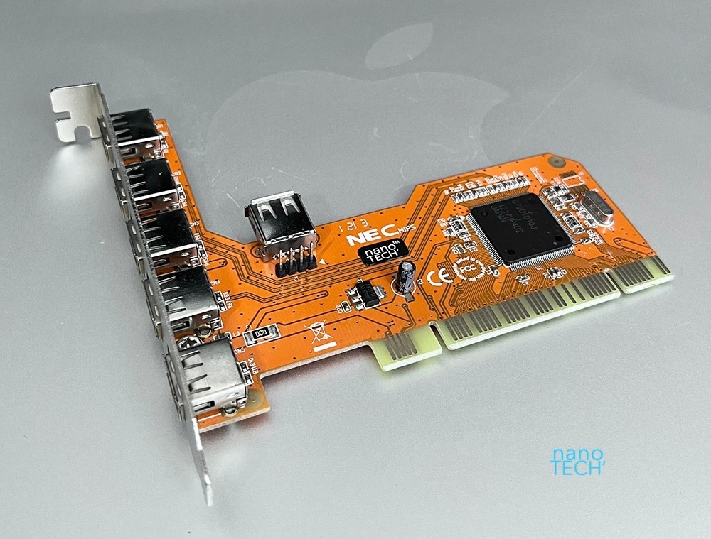 6 Port Hi-Speed USB 2.0 PCI Adapter Card For Apple PowerMac G3 / G4 OS X 10.2.8+
