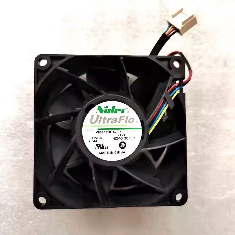 Nidec V80E12BUA7-07 DC12V 2.84A 8CM 4-Pin Cooling Fan
