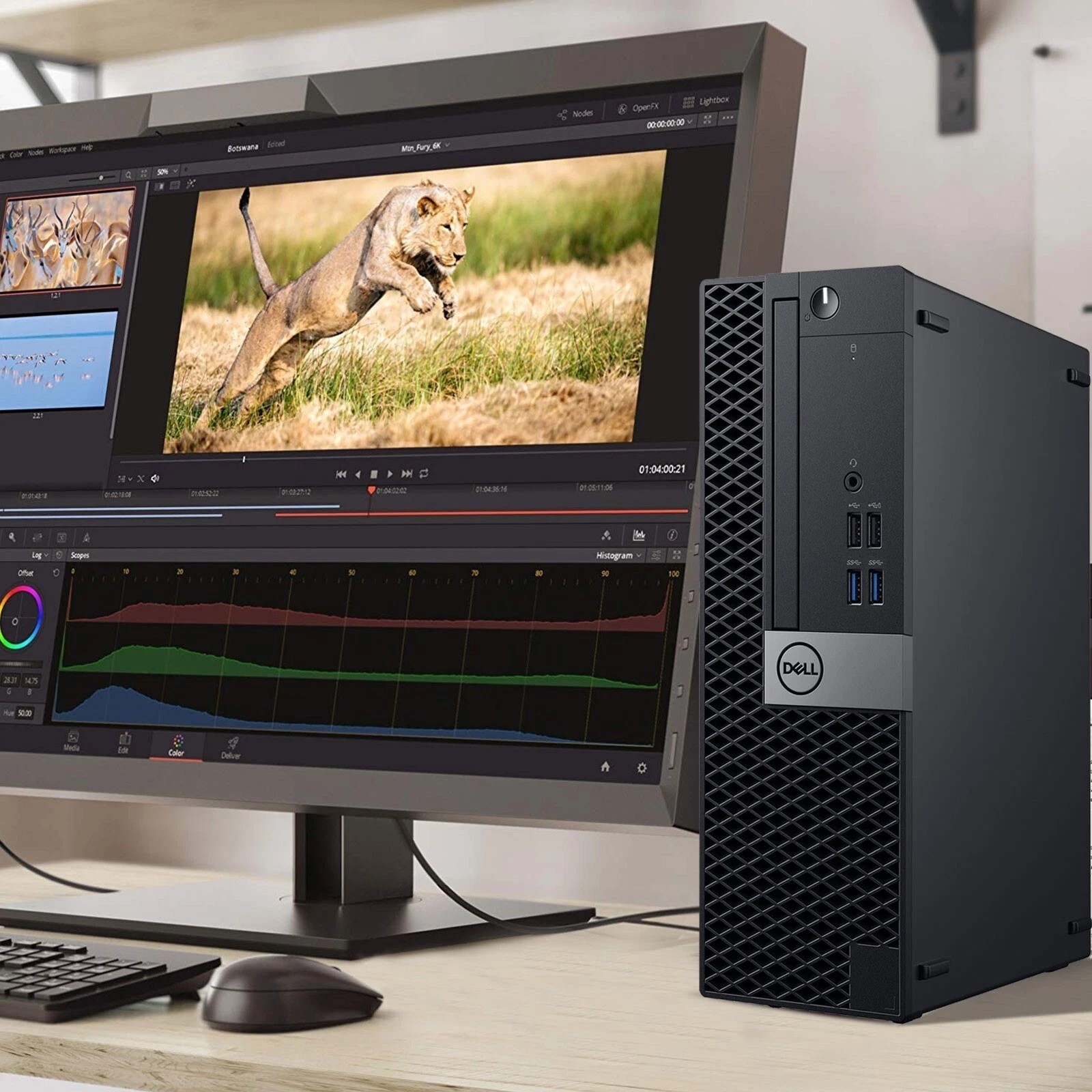Dell 7040 Desktop PC Intel i7-6th 8GB RAM 256GB SSD Built-in Wi-Fi Window 11 Pro