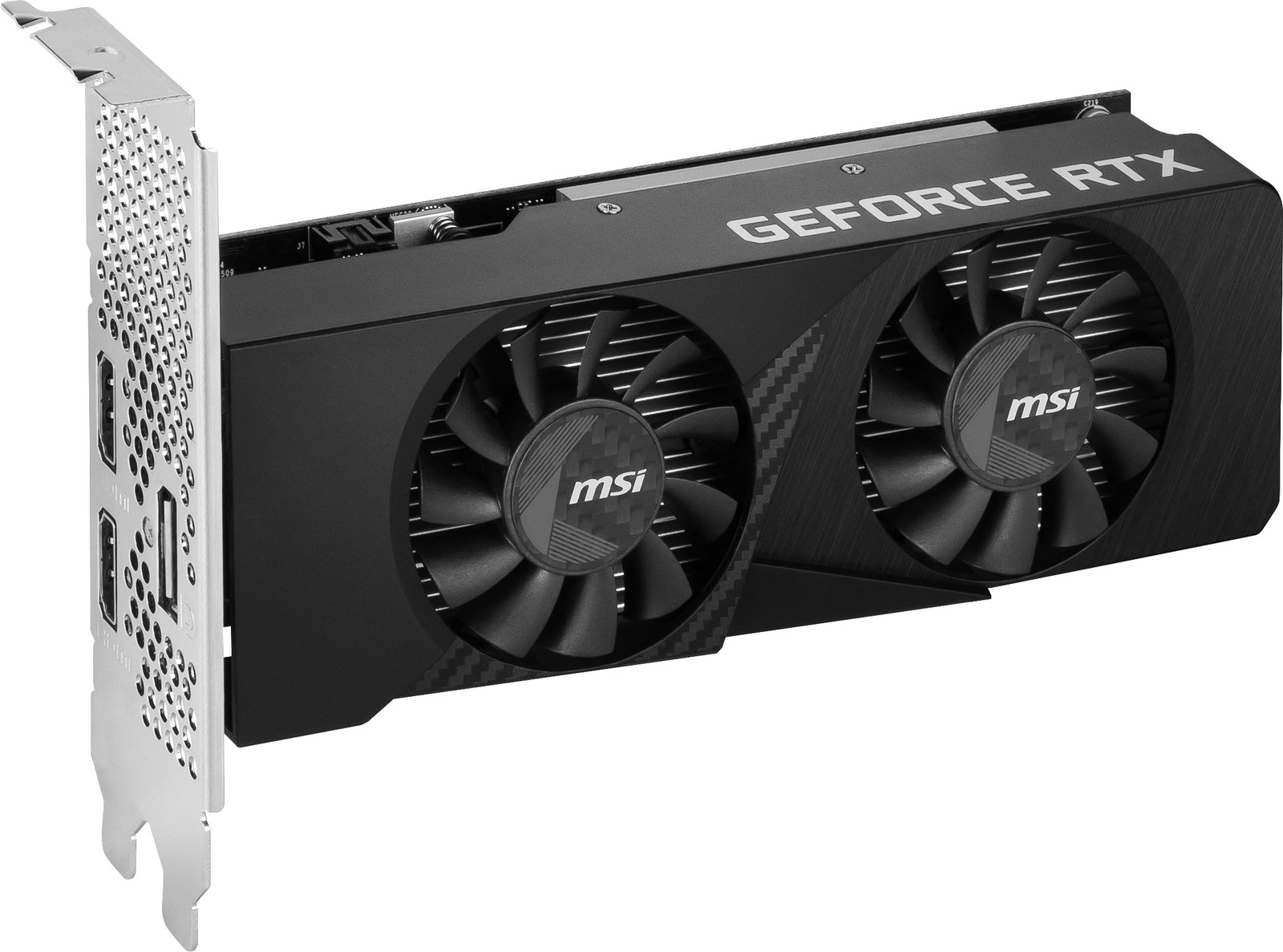 MSI GeForce RTX 3050 LP 6G OC Gaming Graphics Card – 6GB GDDR6, 1492 Black
