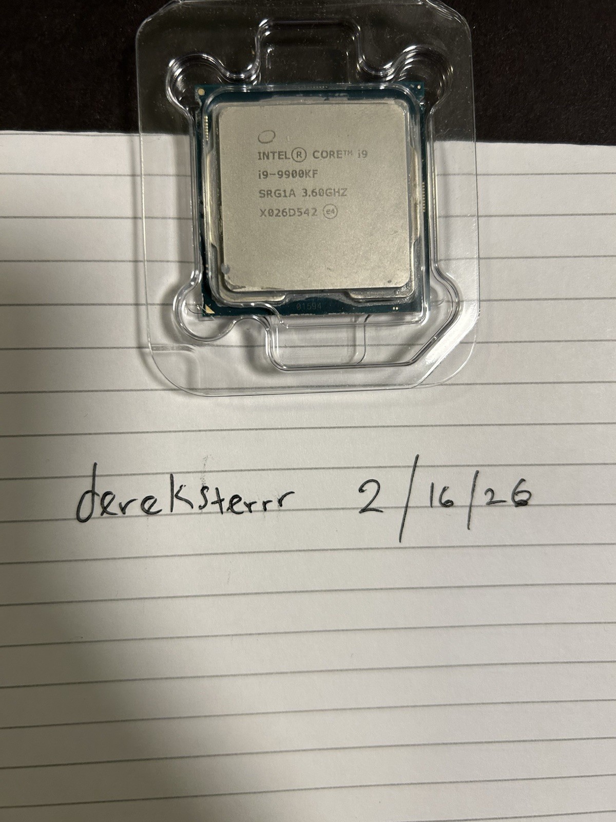 Intel Core i9 9th Gen i9-9900KF CPU with free Corsair Liquid Cooler (USED)