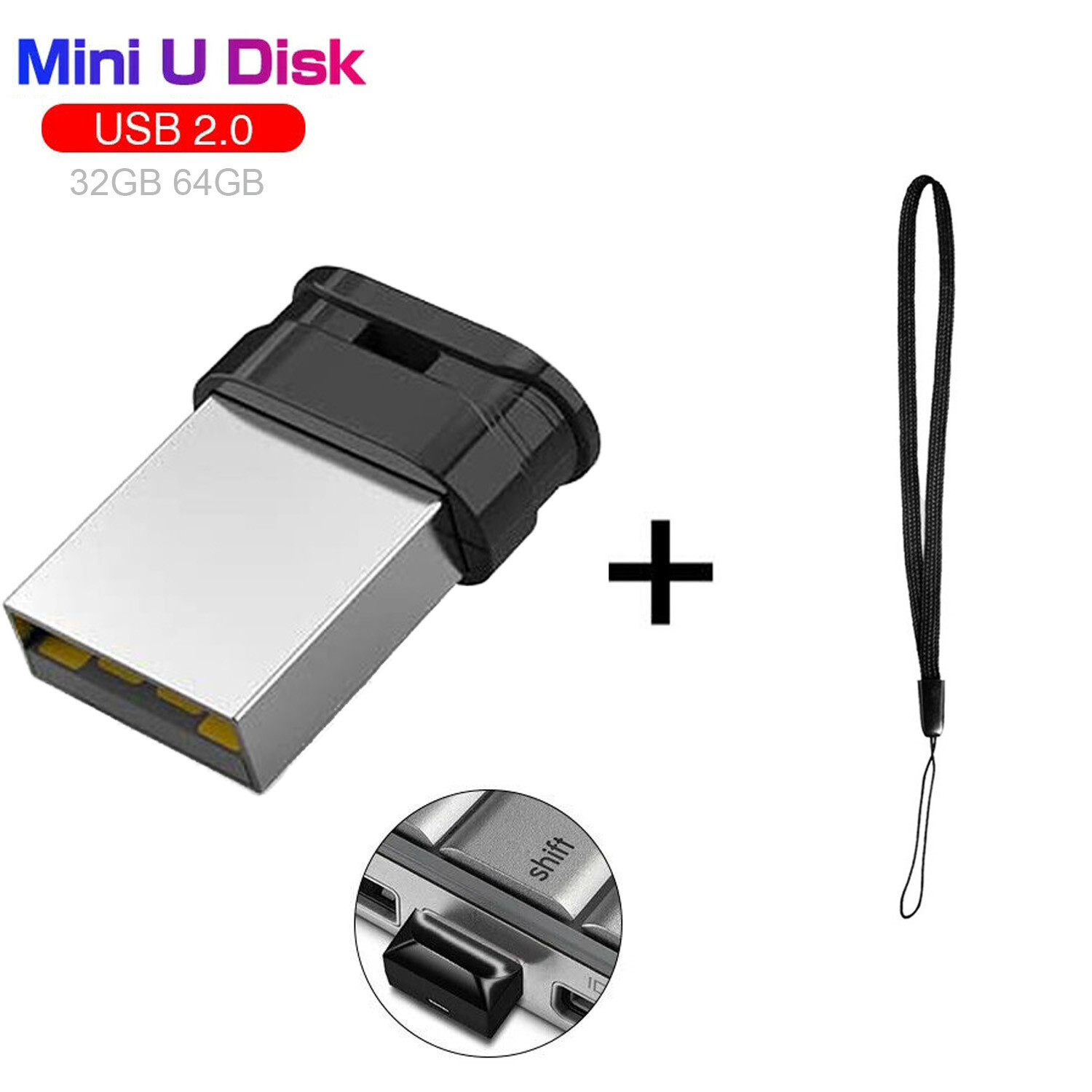 32GB USB 2.0 Flash Drive Mini Memory Stick Ultra Slim USB 2.0 Thumb Drive LOT