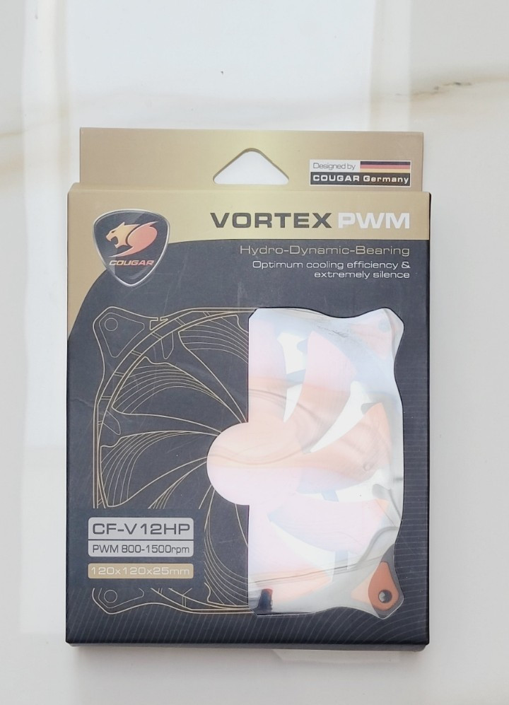 VORTEX CF-V 12HP OPTIMUM COOLING PC FAN EXTREMELY SILENCE PWM 800-1500rpm