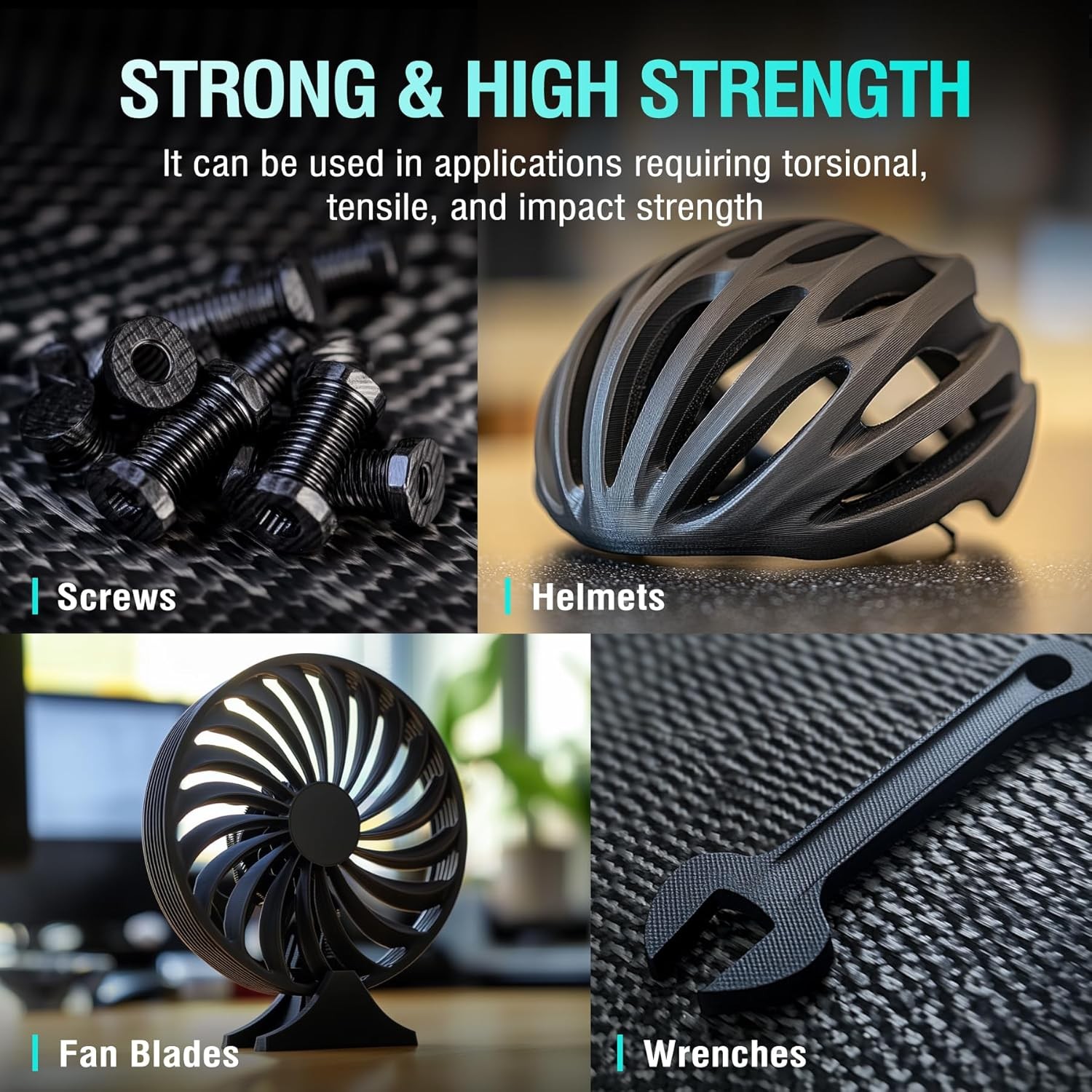 SUNLU 1.75MM PP/Easy PA/PA6-CF/PA12-CF/PC-ABS 3D Engineering Filament 1KG/0.8KG