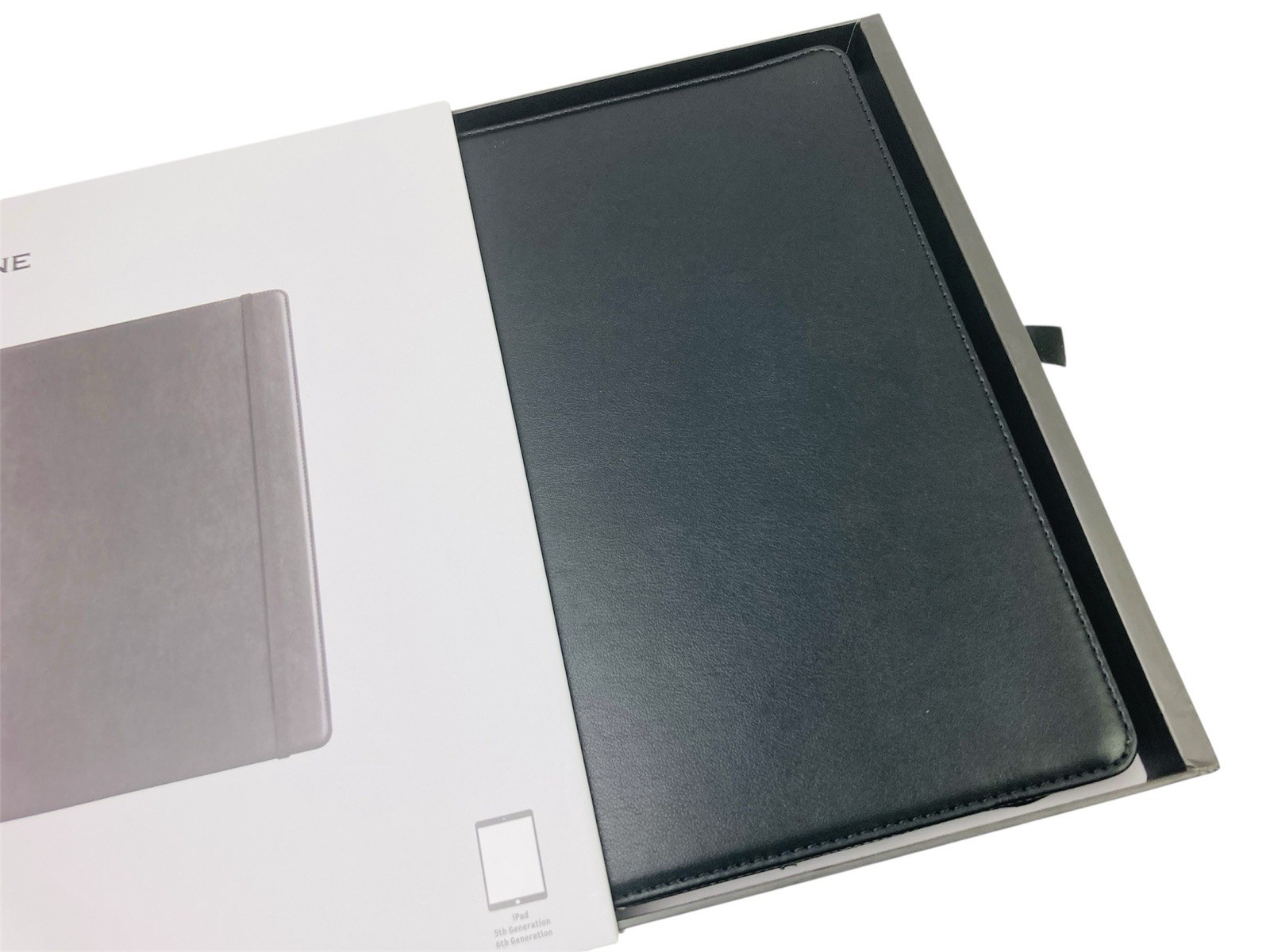 Genuine Moleskine Folio Case iPad 5th 6th Generation Black Synthetic Leather New
