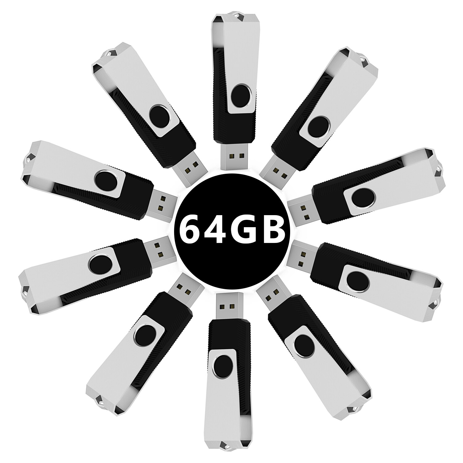 1/5/10PCS USB 2.0 Flash Drive 32GB 64GB 128GB Memory Stick Thumb Drives Lot