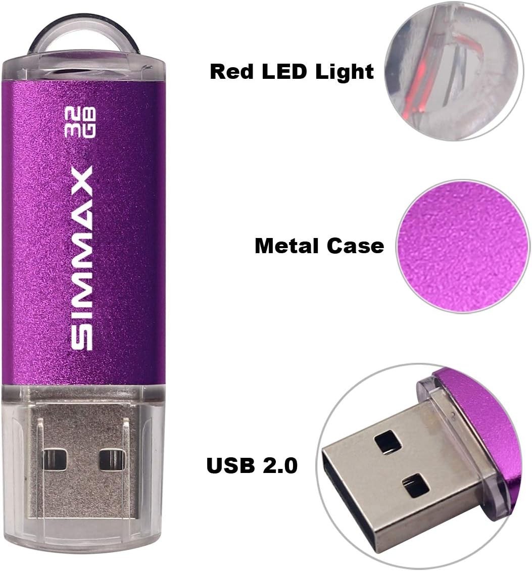 Portable 32GB USB 2.0 Thumb Drive – Fast Read/Write Speed for Data Transfer
